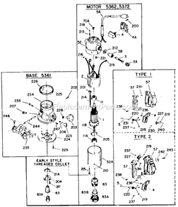 Part Location Diagram of 876335 Porter Cable Handle Set